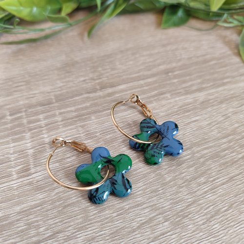 Boucles d'oreilles marta "la vie avec des couleurs"