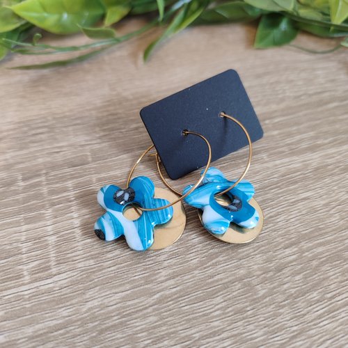 Boucles d'oreilles amalia "la vie avec des couleurs"
