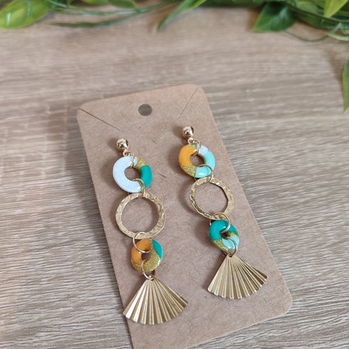 Épuisées - boucles d'oreilles soledad "la vie avec des couleurs"