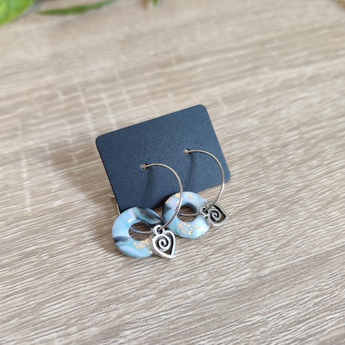 Boucles d'oreilles diana "la vie avec des couleurs"