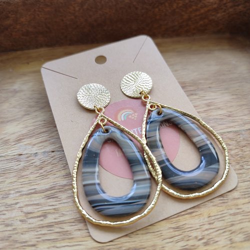 Boucles d'oreilles audeline "la vie avec des couleurs"