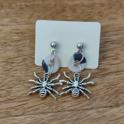 Boucles d'oreilles éphémères 1 "la vie avec des couleurs"