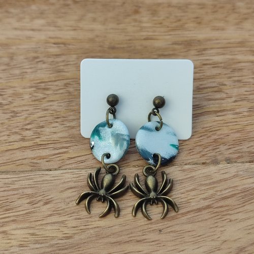 Boucles d'oreilles éphémères 5 "la vie avec des couleurs"