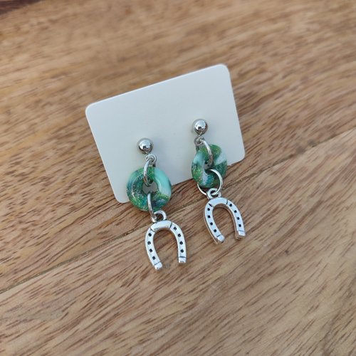 Boucles d'oreilles éphémères 11 "la vie avec des couleurs"