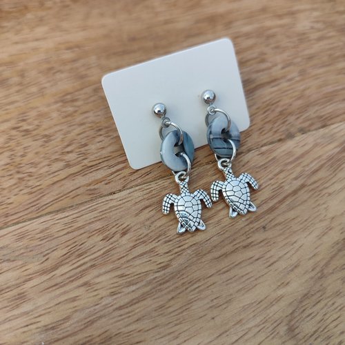 Épuisées - boucles d'oreilles éphémères 15 "la vie avec des couleurs"