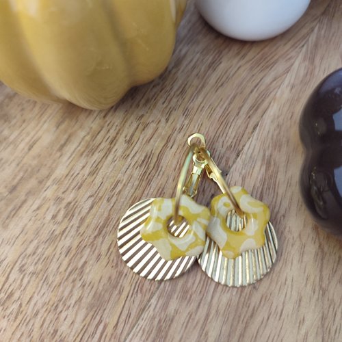 Boucles d'oreilles haruka "la vie avec des couleurs"