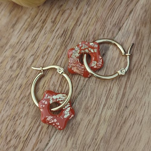 Boucles d'oreilles elif "la vie avec des couleurs"