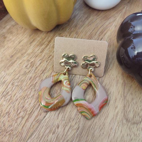 Boucles d'oreilles meryem "la vie avec des couleurs"