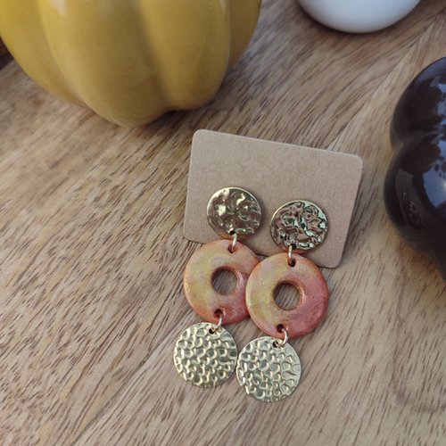 Boucles d'oreilles lolita "la vie avec des couleurs"