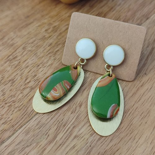 Boucles d'oreilles gladys "la vie avec des couleurs"
