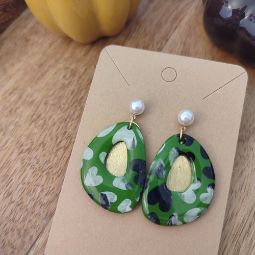 Boucles d'oreilles sibylle "la vie avec des couleurs"