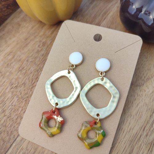 Boucles d'oreilles lilith "la vie avec des couleurs"