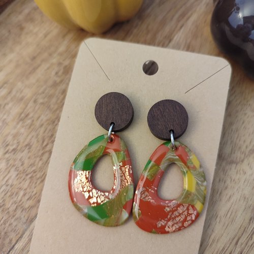 Boucles d'oreilles loëvane "la vie avec des couleurs"