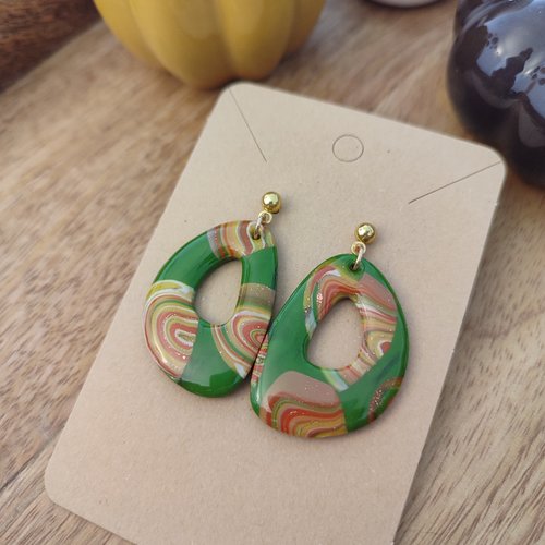 Boucles d'oreilles isadora "la vie avec des couleurs"