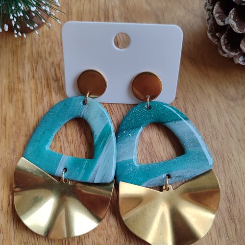 Boucles d'oreilles castafiore "la vie avec des couleurs"