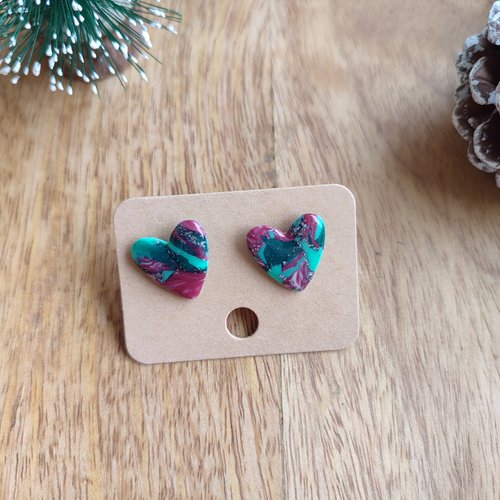 Boucles d'oreilles kerry "la vie avec des couleurs"