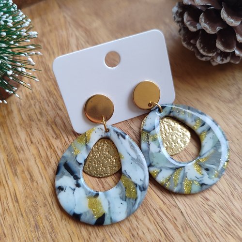 Boucles d'oreilles doria "la vie avec des couleurs"