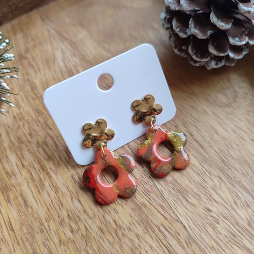 Boucles d'oreilles carina "la vie avec des couleurs"