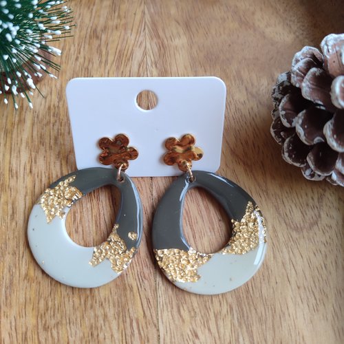 Boucles d'oreilles mona "la vie avec des couleurs"