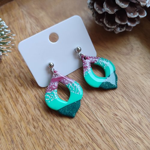 Boucles d'oreilles maïra "la vie avec des couleurs"