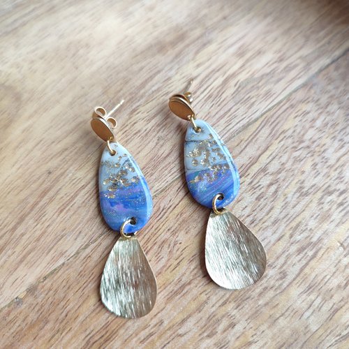Boucles d'oreilles wanda "la vie avec des couleurs"