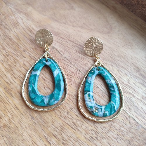 Boucles d'oreilles rosario "la vie avec des couleurs"