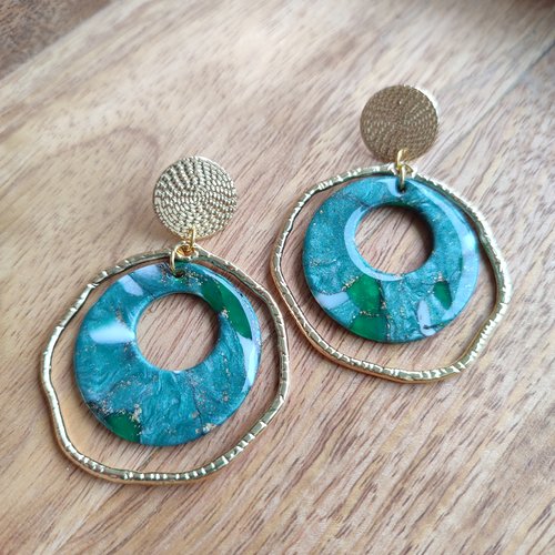 Boucles d'oreilles sammie "la vie avec des couleurs"