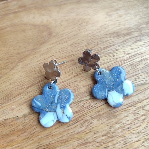 Boucles d'oreilles judikaëlle "la vie avec des couleurs"