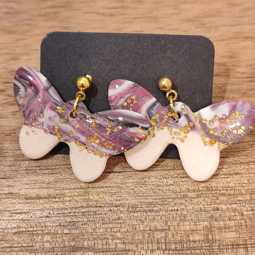 Boucles d'oreilles valériane "la vie avec des couleurs"