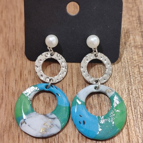 Boucles d'oreilles breizh "la vie avec des couleurs"