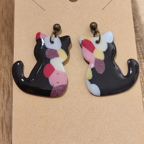 Boucles d'oreilles edmonde "la vie avec des couleurs"
