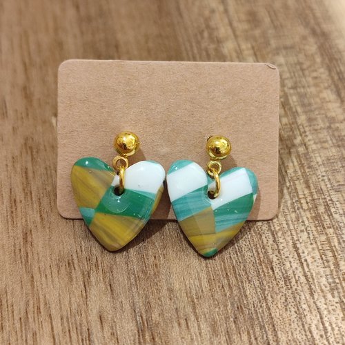 Boucles d'oreilles ellie "la vie avec des couleurs"