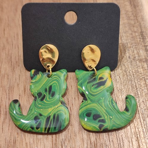 Boucles d'oreilles javotte "la vie avec des couleurs"