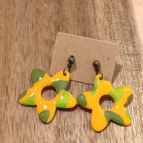 Boucles d'oreilles loire "la vie avec des couleurs"