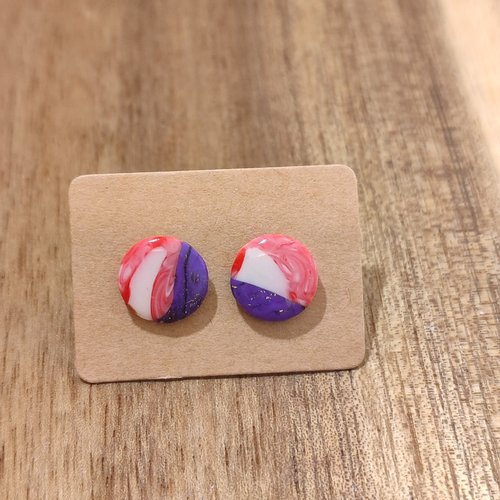 Boucles d'oreilles vendée "la vie avec des couleurs"