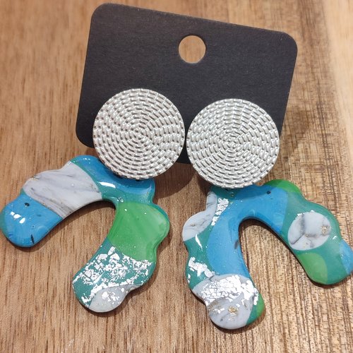 Boucles d'oreilles antoinette "la vie avec des couleurs"
