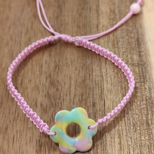 Bracelet adulte bubble gum 16 cm (extensible)