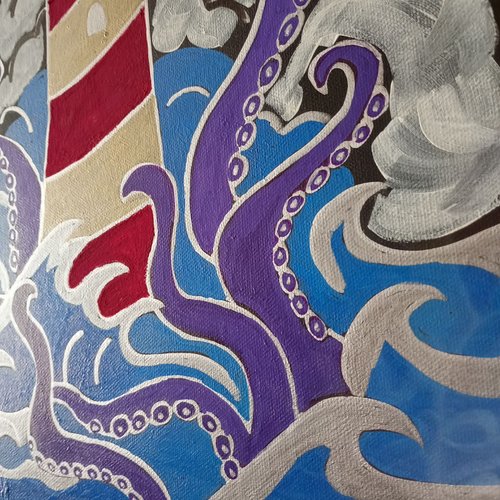 Phare en pleine tempête