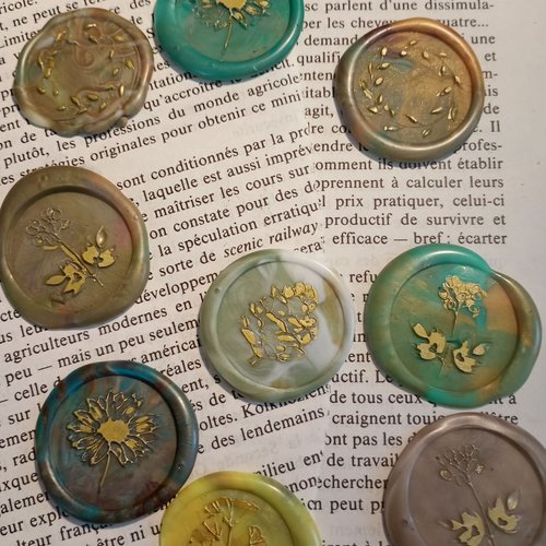 Cachet de cire "nature"