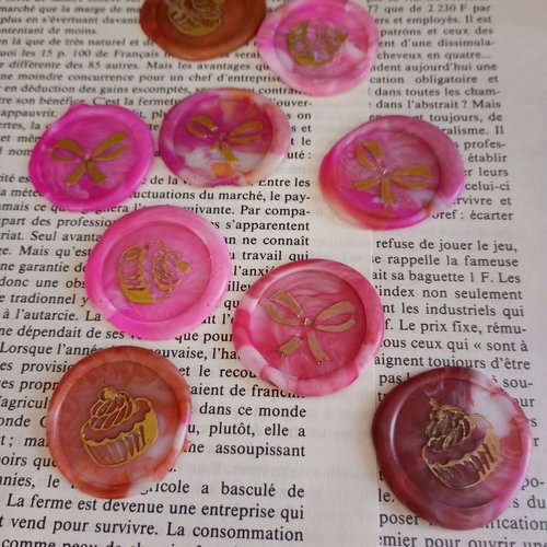 Cachet de cire "pink girl"