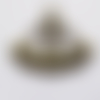 Breloque soucoupe volante ovni bronze 31x23mmlot de 2  (pdb052)