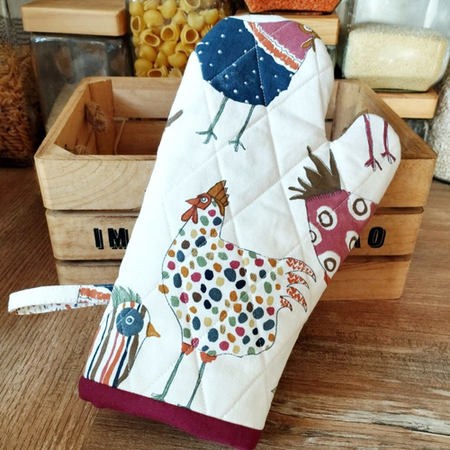 Gant de cuisine matelassé