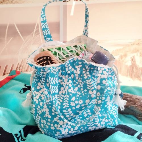 Sac fourre-tout - motifs myosotis