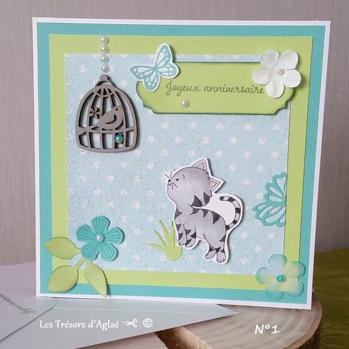 Carte Joyeux Anniversaire Theme Mon Petit Chat Divers Modeles Un Grand Marche