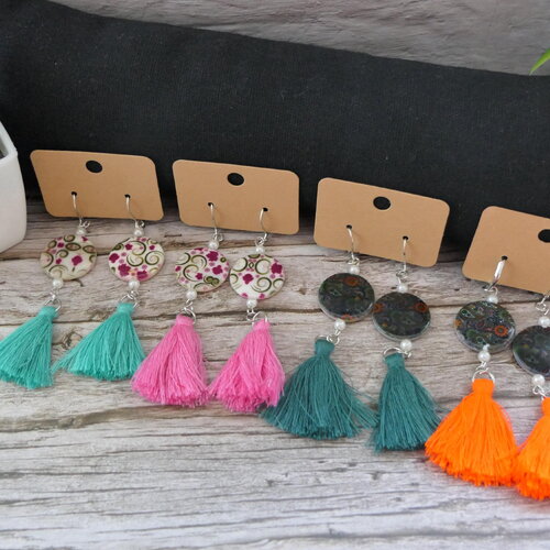Boucles d'oreilles en nacre