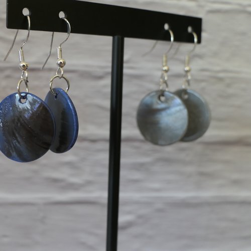 Boucles d'oreilles en nacre