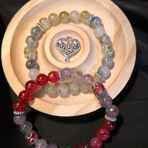 Bracelets en perles de verre