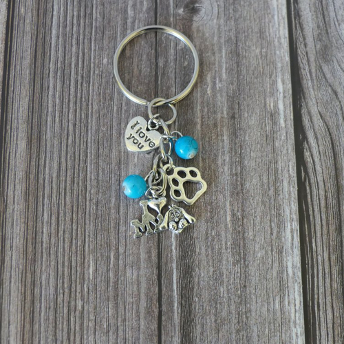 Porte-clés "i love my dog"