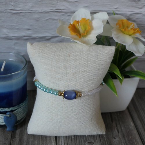 Bracelet ajustable bleu