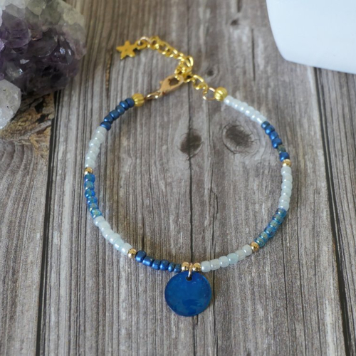 Bracelet ajustable bleu